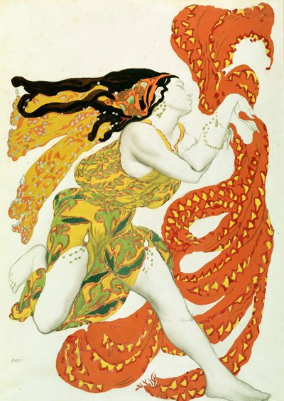 Costume Design for a Bacchante in 